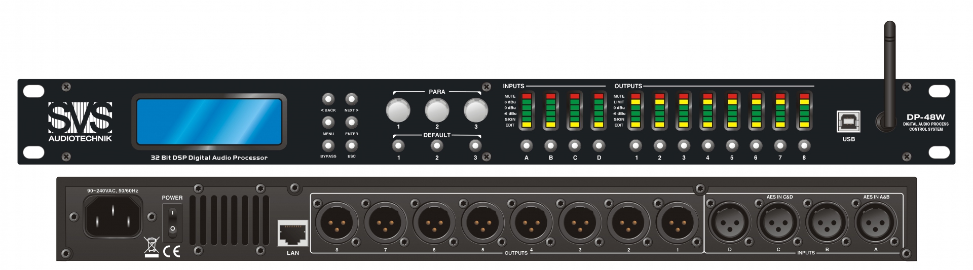 SVS Audiotechnik DP-48W Цифровой процессор: 4 входа 8 выходов в Асбесте