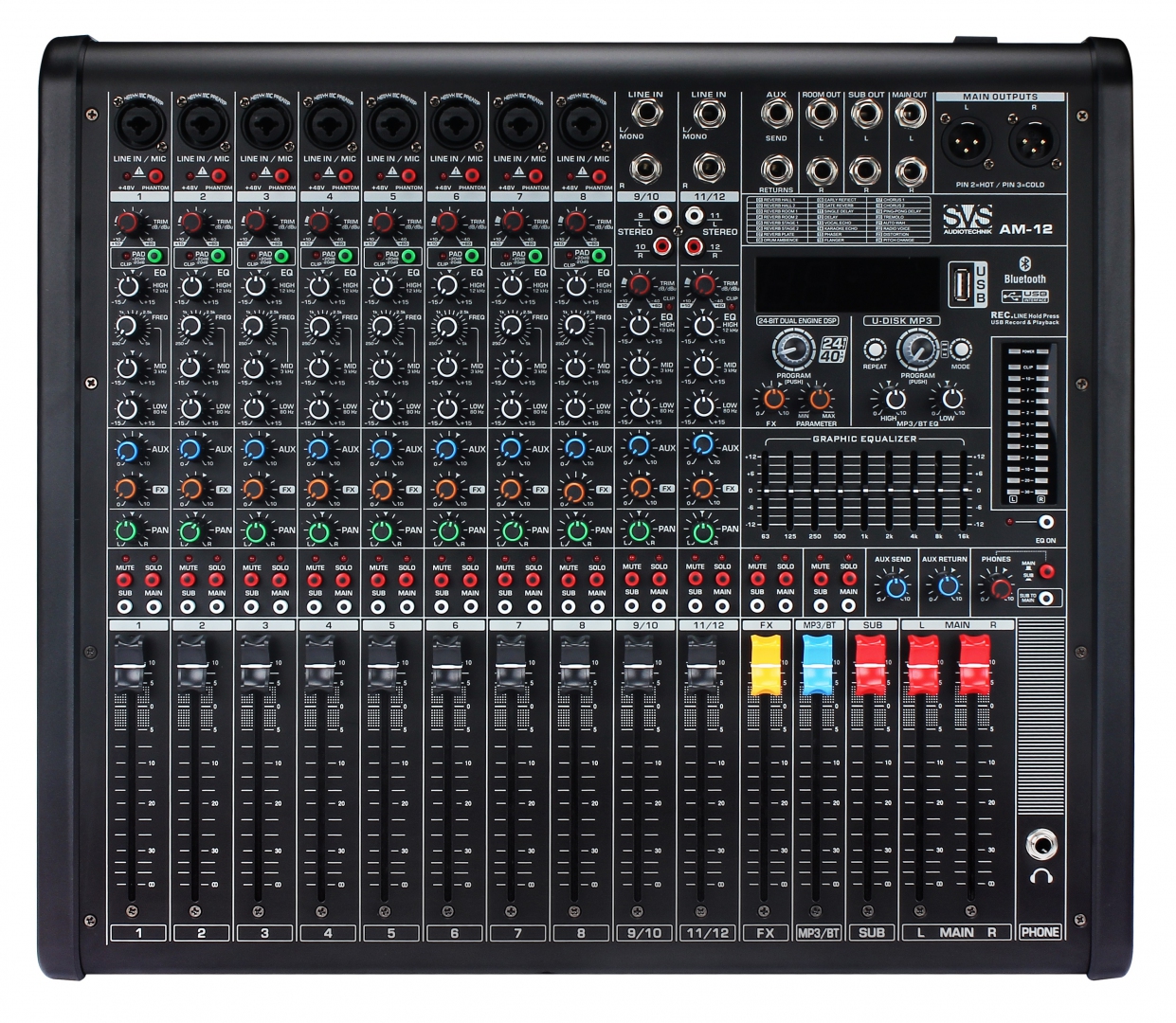 SVS Audiotechnik mixers AM-12 Микшерный пульт аналоговый, 12-канальный в Асбесте