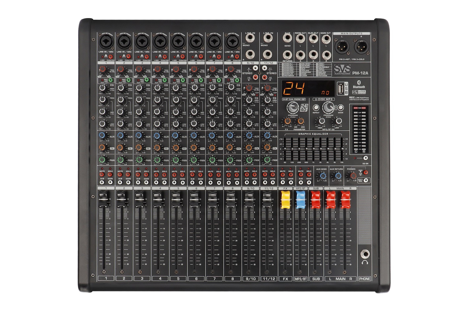 SVS Audiotechnik mixers PM-12A Активный аналоговый микшерный пульт, 12-канальный в Асбесте